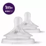 Philips Avent Natural Response silikonitutti keskikokoinen virtaus 1M+ (2 kpl:n pakkaus)