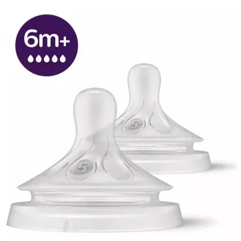 Philips Avent Natural Response silikonitutti, erittäin nopea maitovirta, 6 kk+, 2 kpl pakkaus