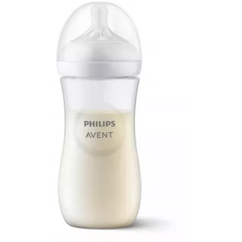 Philips Avent Natural Response tuttipullo 330 ml, nopean virtauksen tutti, 3 kk+