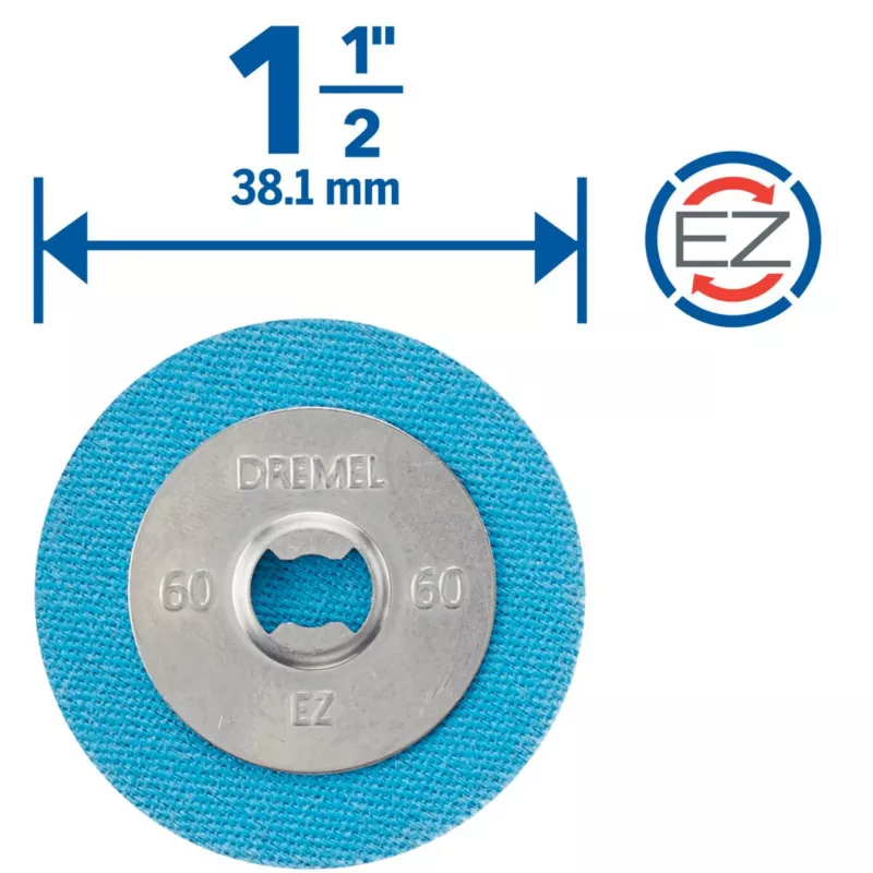 Dremel 2615S411DM hiomalaikat, 38,1 mm, karkeus 180, 3 kpl pakkaus