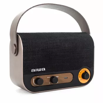 AIWA RBTU-600 kannettava Bluetooth-radio FM:llä, USB, AUX-in, MicroSD, ladattava akku