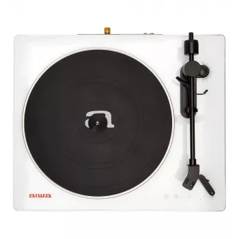 AIWA APX-680BT/WT hihnavetoinen levysoitin Bluetoothilla, USB-tallennuksella ja PC-liitettävyydellä - musta
