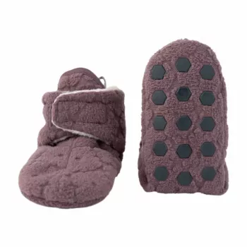 Lodger Slipper Folklore Fleece vauvan tossut, Mauve, 12-18 kuukautta