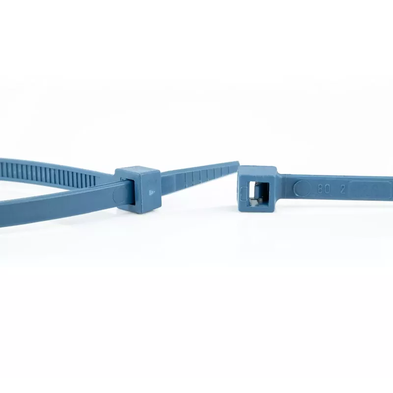 WKK 15084671 metallinilmaisin nippuside 150 x 3,6 mm sininen 100 kpl:n pakkaus