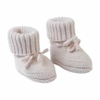 Lodger Slipper Folklore merinovillaiset vauvan kengät, Birke, 0-6 kuukautta