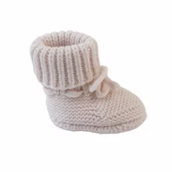 Lodger Slipper Folklore merinovillaiset vauvan kengät, Birke, 0-6 kuukautta