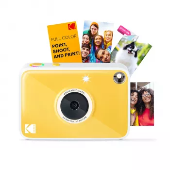 Kodak RODOMATICPYL digitaalinen pikakamera ZINK Zero Ink -tulostuksella, 10MP, 3,5 inch LCD, Bluetooth, USB-C, MicroSD