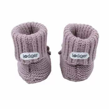 Lodger Slipper Knit vauvan kengät, Rosé, 0-6 kuukautta
