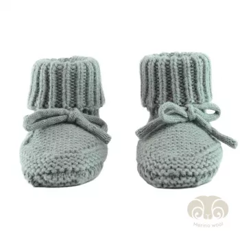 Lodger Slipper Folklore merinovillaiset vauvakengät, silkki, 0-6 kuukautta
