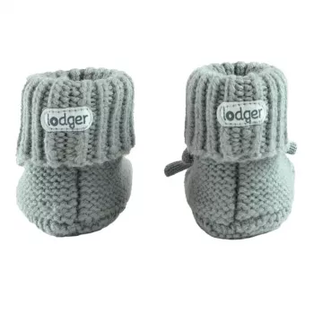 Lodger Slipper Folklore merinovillaiset vauvakengät, silkki, 0-6 kuukautta