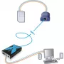 Adder AdderLink X100 VGA USB Audio KVM-jatkain sarja CATx kautta 100 m asti (X100A-USB/P-IEC)
