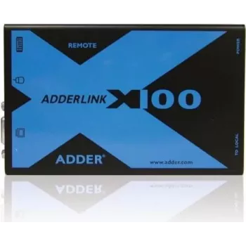 Adder AdderLink X100 VGA USB Audio KVM-jatkain sarja CATx kautta 100 m asti (X100A-USB/P-IEC)