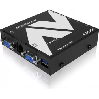 ADDER LPV154T AV-jatko lähetin – VGA & audio CATx:n kautta, 300 m, musta ALPV154T-IEC