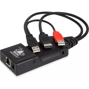 ADDER ALIF101T-HDMI KVM over IP lähetin - HDMI, USB, audio, Cat5e/Cat6/Cat7, 2560x1600@60Hz, musta alumiini
