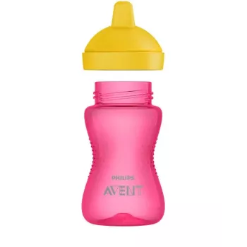 Philips Avent My Grippy juomaharjoittelumuki kovalla nokalla 300 ml, 18M+, vaaleanpunainen