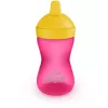 Philips Avent My Grippy juomaharjoittelumuki kovalla nokalla 300 ml, 18M+, vaaleanpunainen