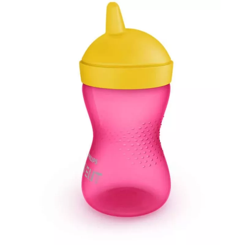 Philips Avent My Grippy juomaharjoittelumuki kovalla nokalla 300 ml, 18M+, vaaleanpunainen