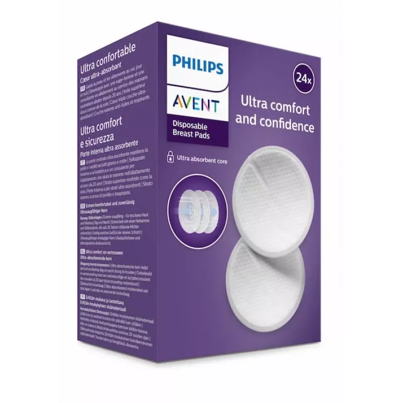 Philips Avent kertakäyttöiset imetysliivinsuojat (24 kpl:n pakkaus)