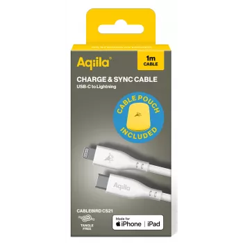 AQIILA 3SI836 USB-C Lightning lataus- ja synkronointikaapeli 1m AQCBPBIC3SI836