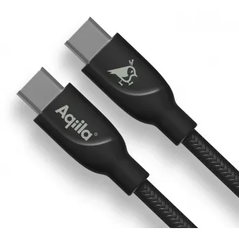AQIILA USB-C USB-C lataus- ja synkronointikaapeli 3 m musta AQCBPBICB4BD881