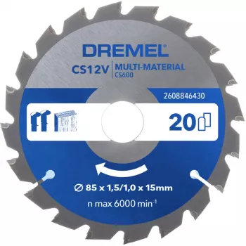 Dremel Multi-Material pyörösahanterä 85mm CS600 (2608846430)