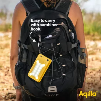 Aqiila Powerbird BS10 aurinko-powerbank 10000 mAh musta & oranssi