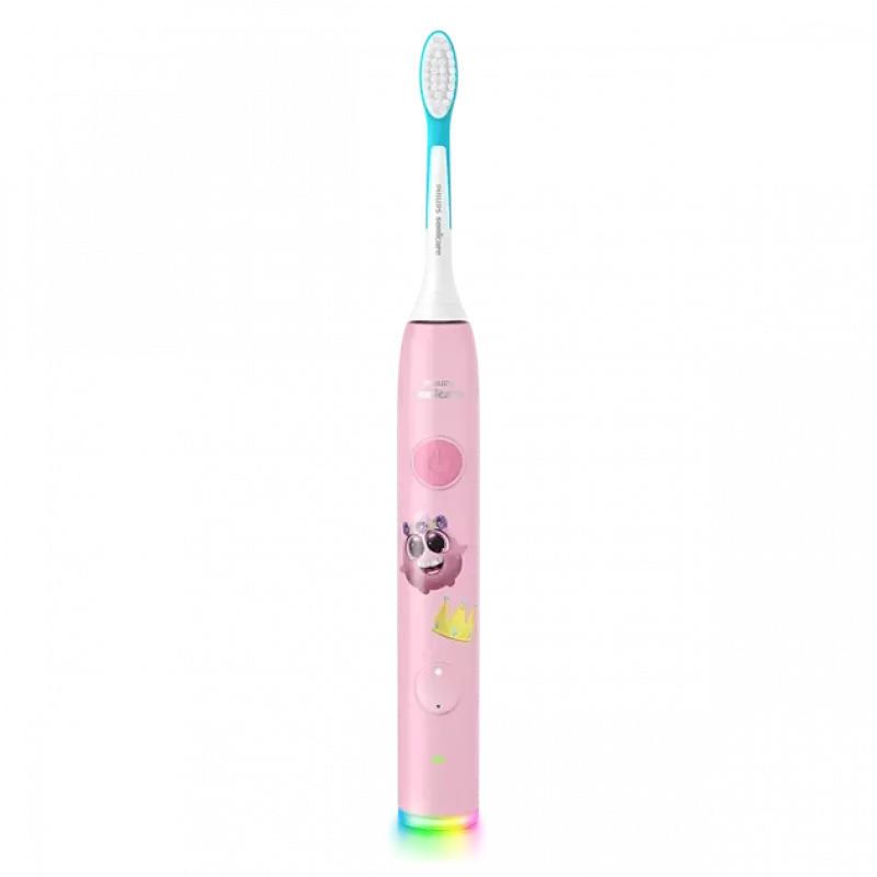 Philips Sonicare For Kids Bluetooth-yhteensopiva sonic sähköhammasharja, vaaleanpunainen