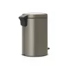 Brabantia NewIcon 12L tretmülleimer, platina