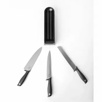 Brabantia Tasty+ veitsitukkisarja laatikkoon, tummanharmaa, 3 veistä