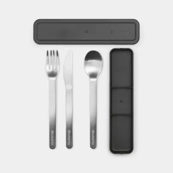 Brabantia Make & Take kannettava aterinsarja, tummanharmaa