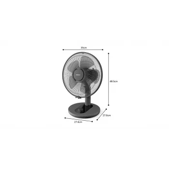 PHILIPS 1000 Series pöytätuuletin 25 cm musta