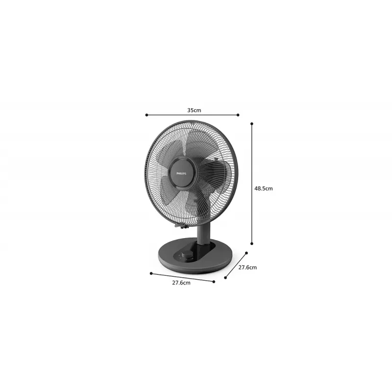 PHILIPS 1000 Series pöytätuuletin 25 cm musta
