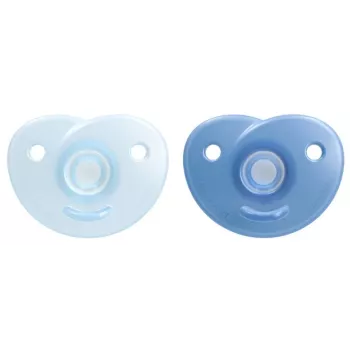 Philips Avent Soothie silikonitutti silikonisuojuksella, 0-6 kuukautta, 2 kpl:n pakkaus