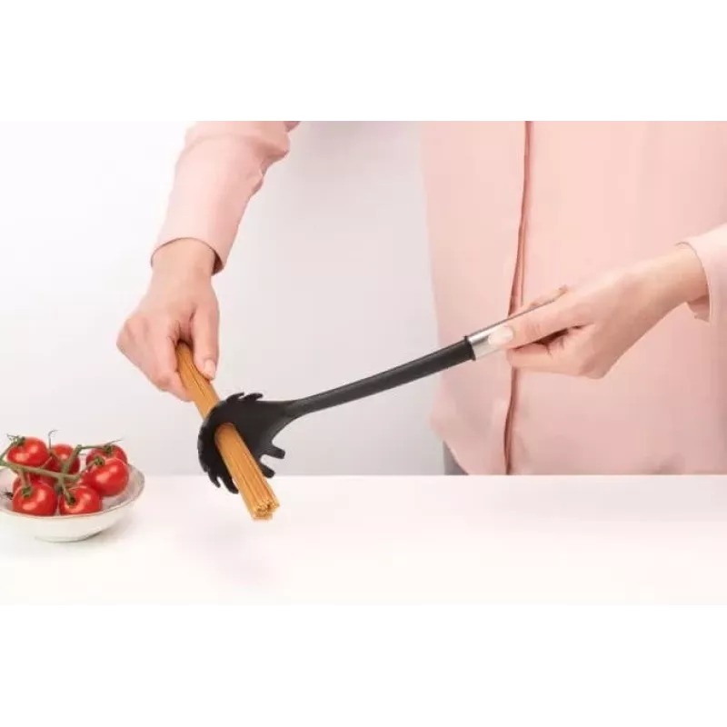 Brabantia Essential spagettilusikka, nylonpää, mattateräskahva, tarttumaton