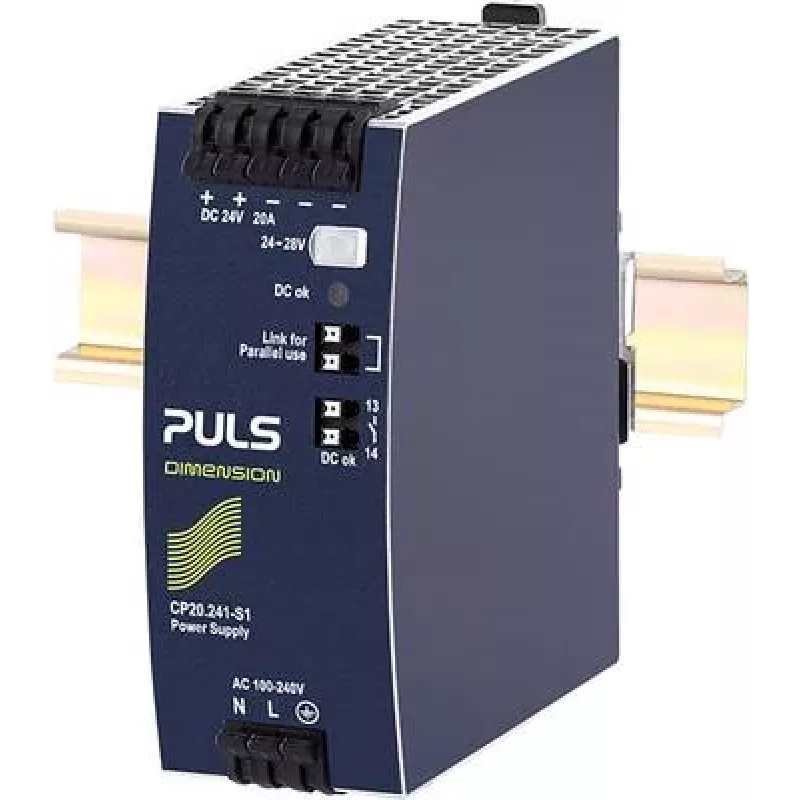 PULS CP20.241-S1 DIN-kiskovirtalähde 24V 20A 480W 1-vaiheinen