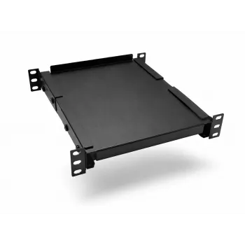 DSIT DS10-FO34 10 inch yleinen kiinteä pohja 450mm syville kaapeille, 1U, musta