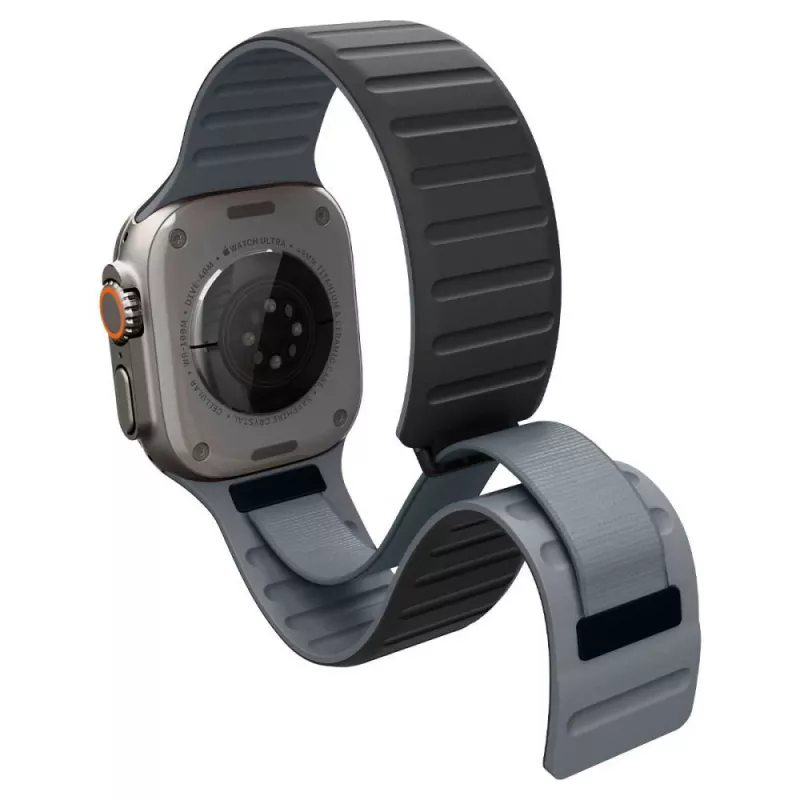 Spigen Athlex Air M ranneke Apple Watch 44/45/46/49mm – musta/harmaa