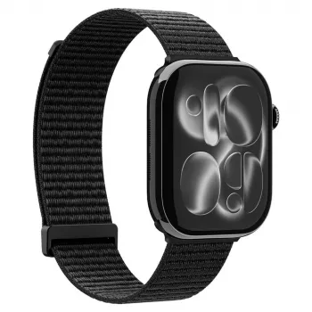 Spigen WBF01 ranneke Apple Watch 8/9/10/11/SE/Ultra (44/45/46/49 mm), musta