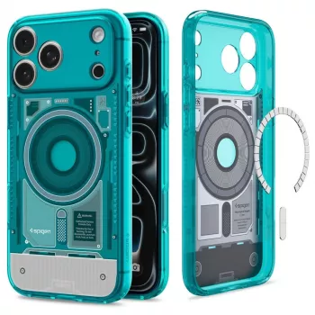 Spigen C1 Ultra Hybrid MagSafe -kotelo iPhone 17 Pro / 18 Pro – Bondi Blue