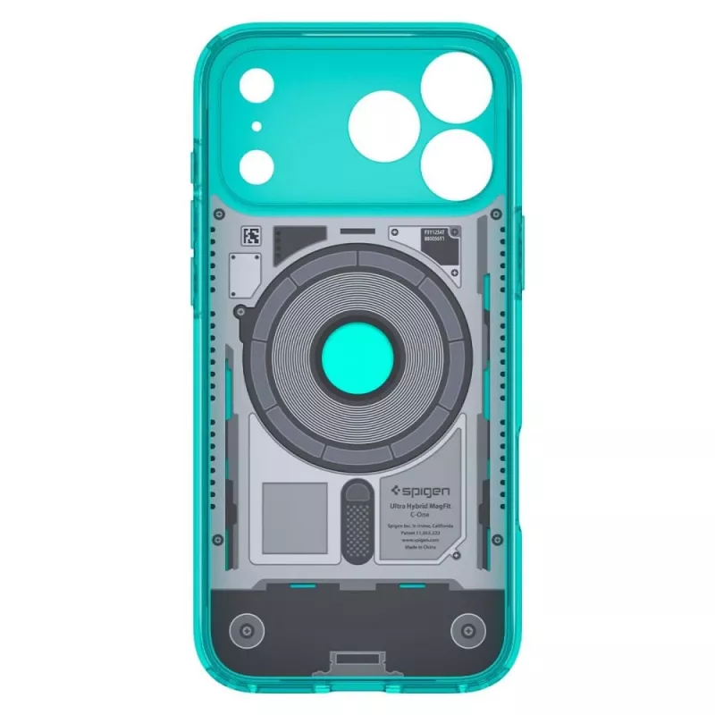 Spigen C1 Ultra Hybrid MagSafe -kotelo iPhone 17 Pro / 18 Pro – Bondi Blue