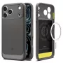 Spigen Rugged Armor Mag MagSafe -kotelo iPhone 17 Pro / 18 Pro - harmaa