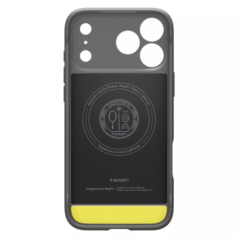 Spigen Rugged Armor Mag MagSafe -kotelo iPhone 17 Pro / 18 Pro - harmaa