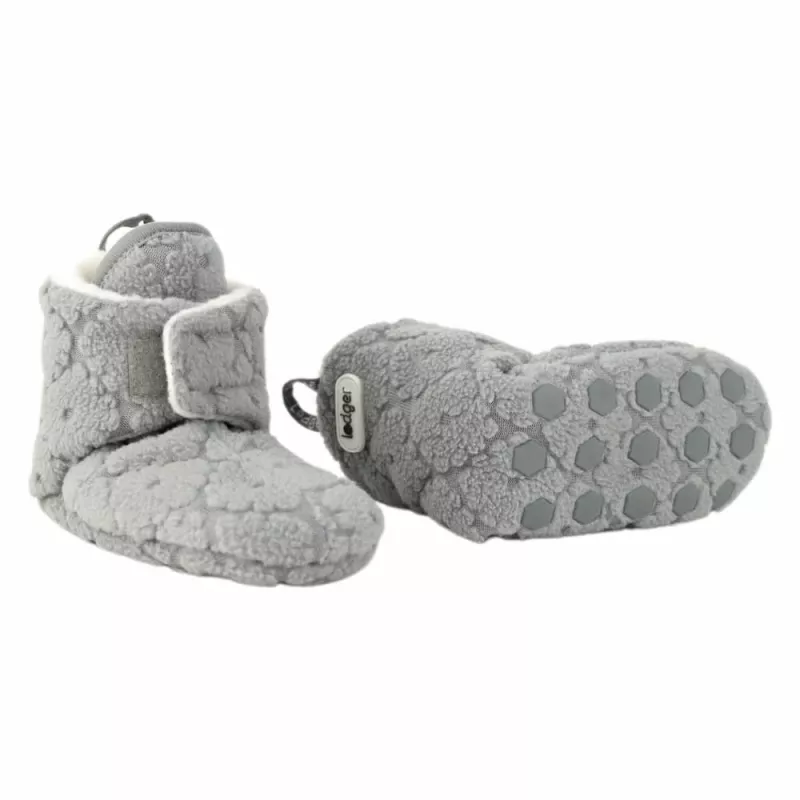 Lodger Slipper Folklore Fleece vauvan tossut, Drizzle, 12-18 kuukautta