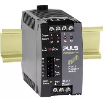 PULS DIMENSION PISA11.406 4-kanavainen elektroninen suojakytkinmoduuli 24V DC 4x6A