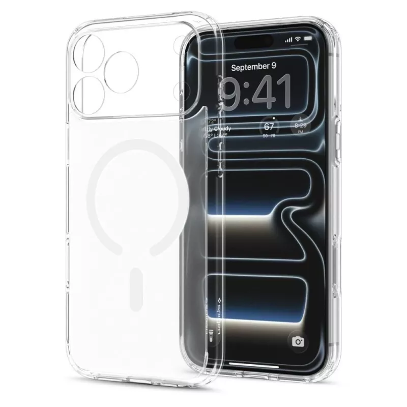 Spigen Ultra Hybrid Mag MagSafe -kotelo iPhone 18 Pro / 17 Pro - Frost White