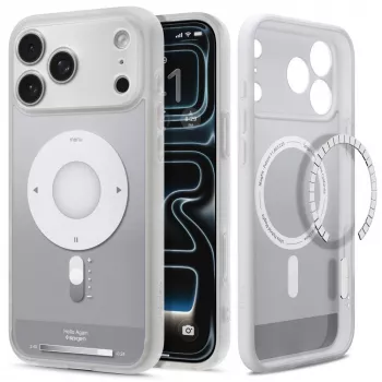 Spigen Ultra Hybrid Mag MagSafe -kotelo iPhone 17 Pro / 18 Pro - hopea