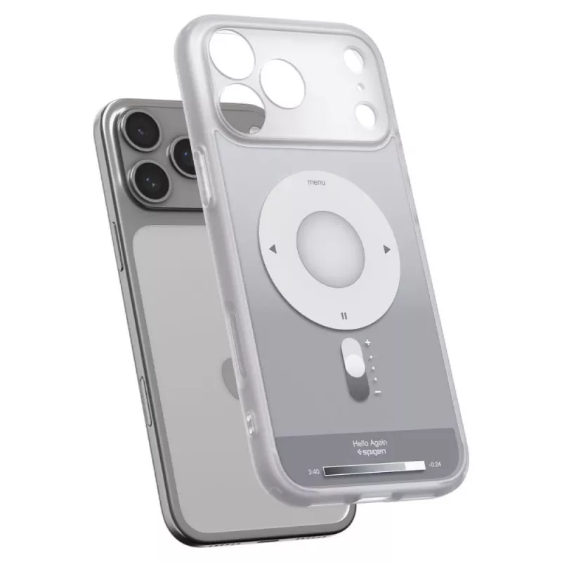 Spigen Ultra Hybrid Mag MagSafe -kotelo iPhone 17 Pro / 18 Pro - hopea