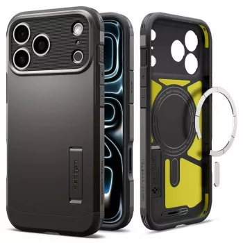 Spigen Tough Armor T MagSafe -kotelo iPhone 17 Pro / 18 Pro - Gunmetal