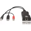 ADDER ALIF101T-DP DisplayPort KVM-jatko lähetin Cat5e/6/7 kautta - 2560x1600, USB 2.0, audio, musta alumiini