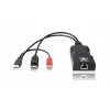 ADDER ALIF101T-DP DisplayPort KVM-jatko lähetin Cat5e/6/7 kautta - 2560x1600, USB 2.0, audio, musta alumiini